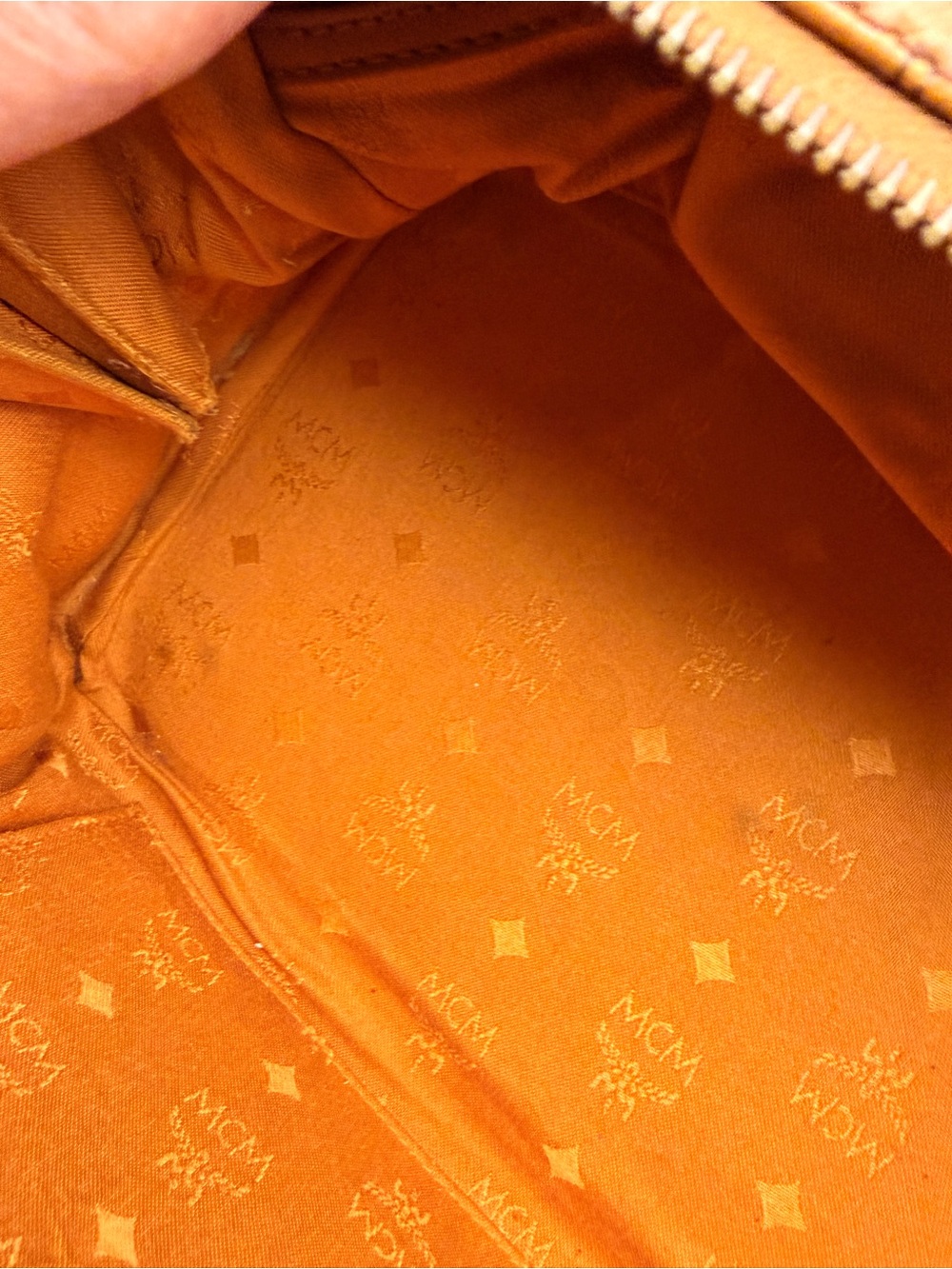MCM Visetos Cognac Boston/COA) included / vintage - Picture 9 of 13